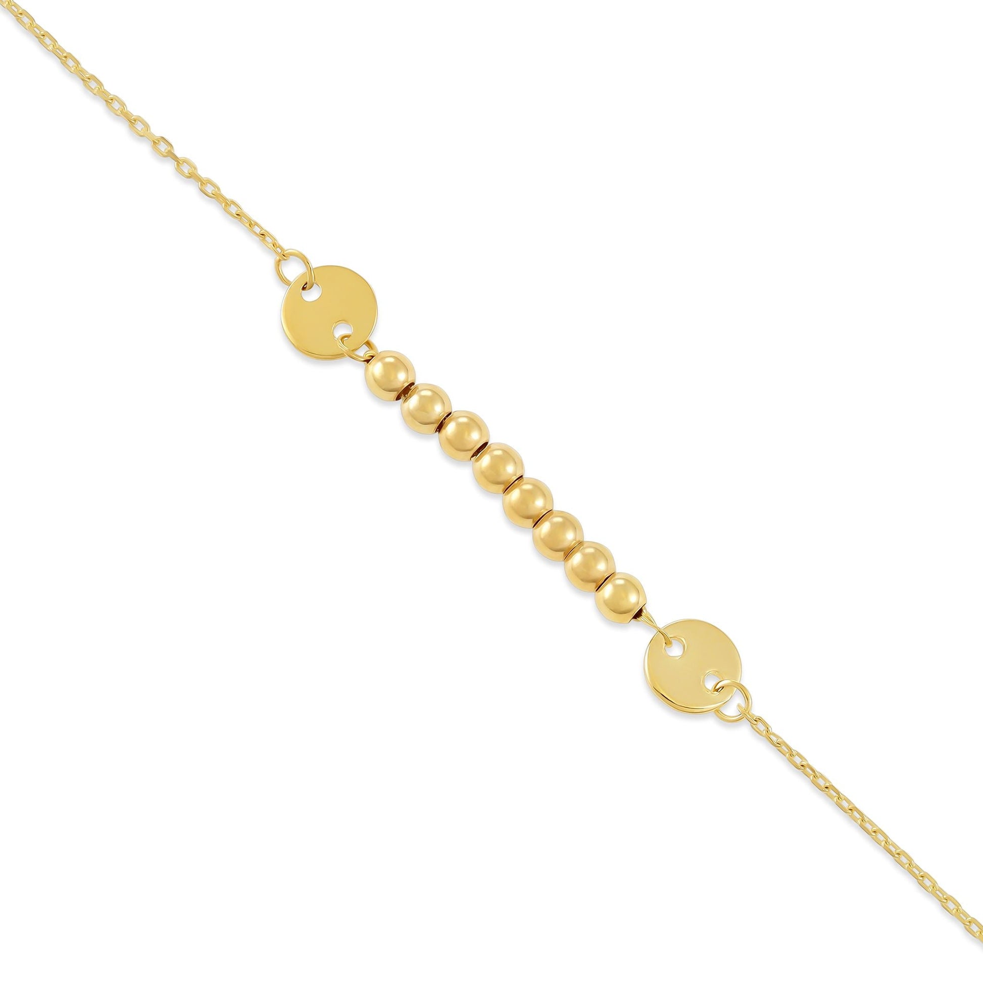 9ct Yellow Gold Unique Charm Bracelet - FJewellery