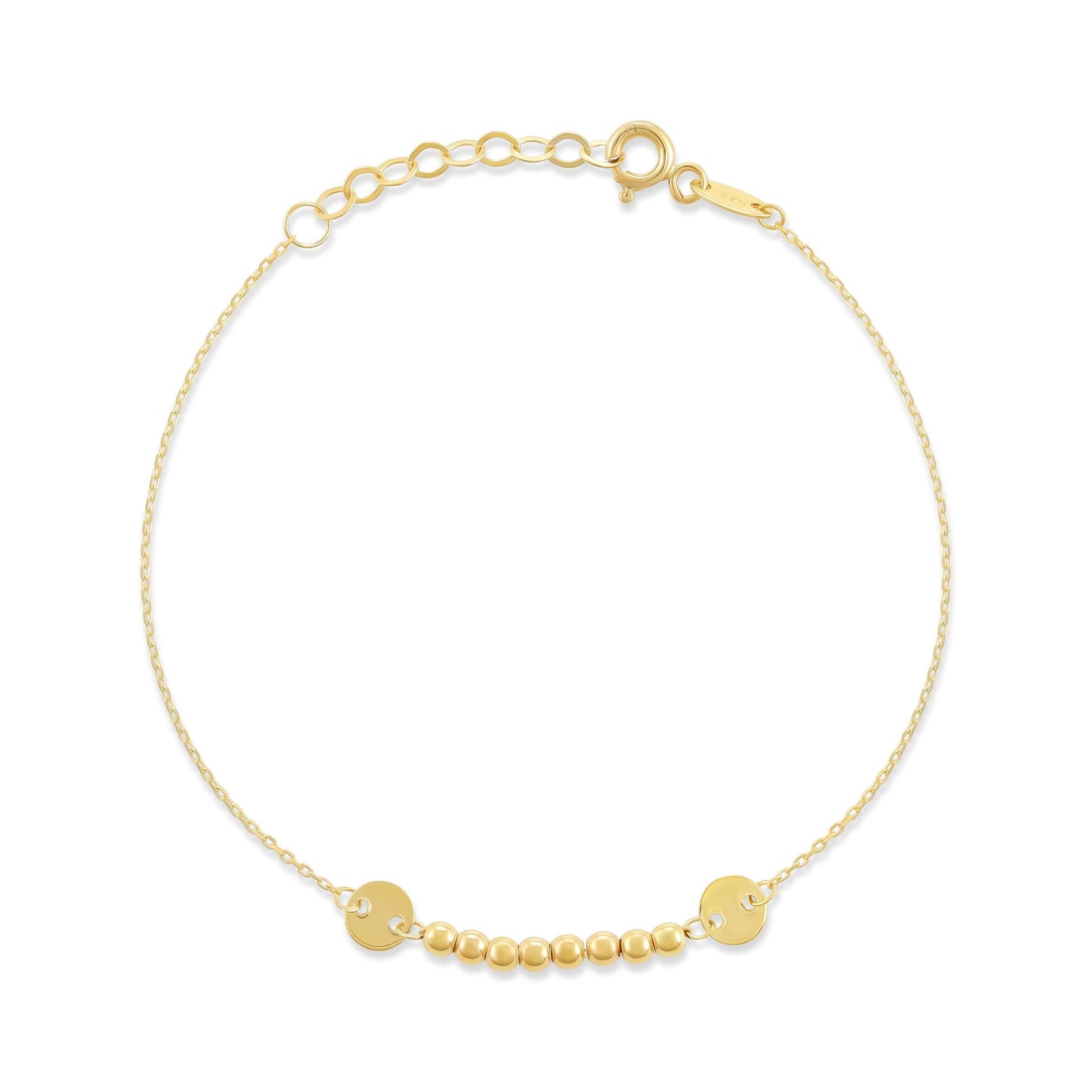 9ct Yellow Gold Unique Charm Bracelet - FJewellery