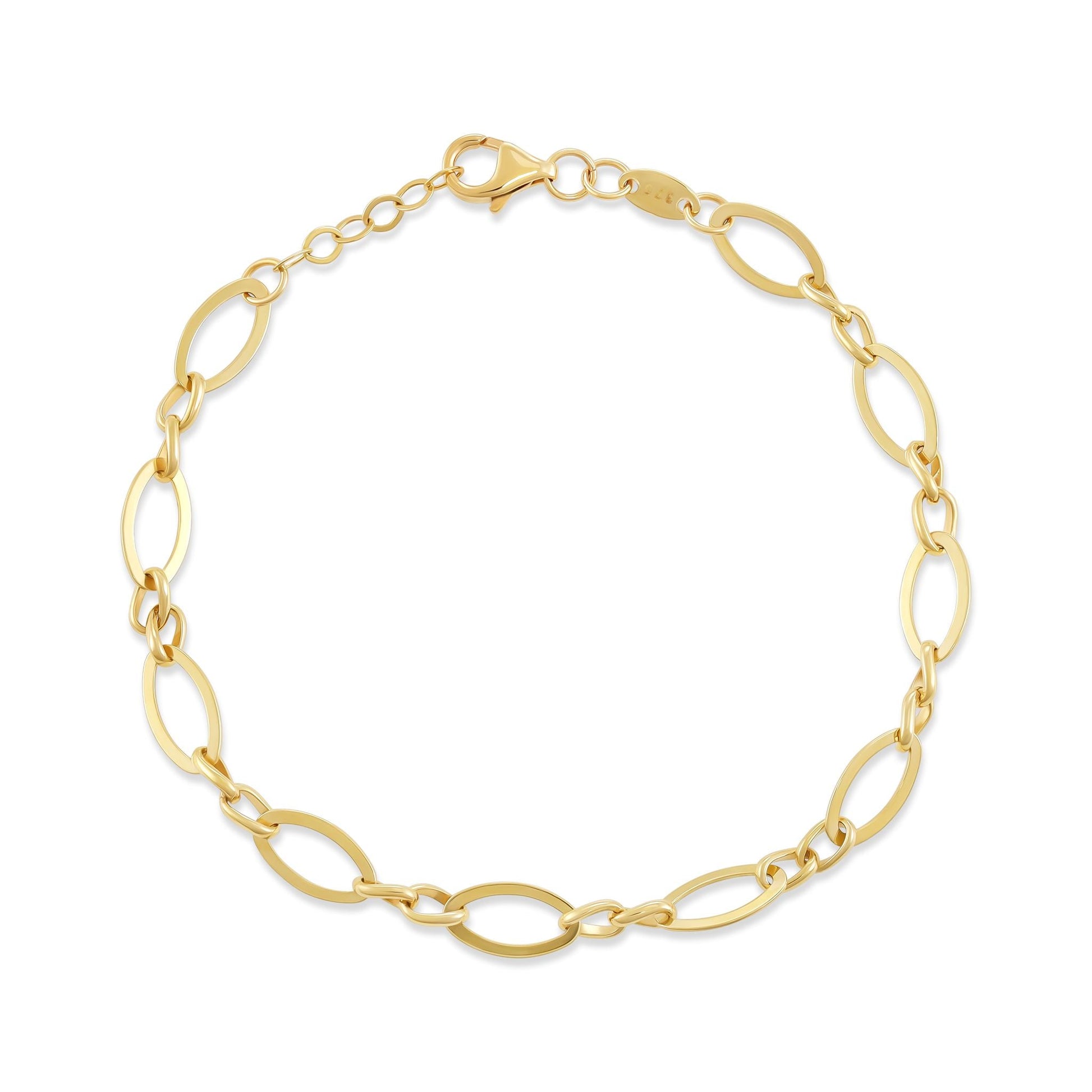 9ct Yellow Gold Unique Design Bracelet - FJewellery