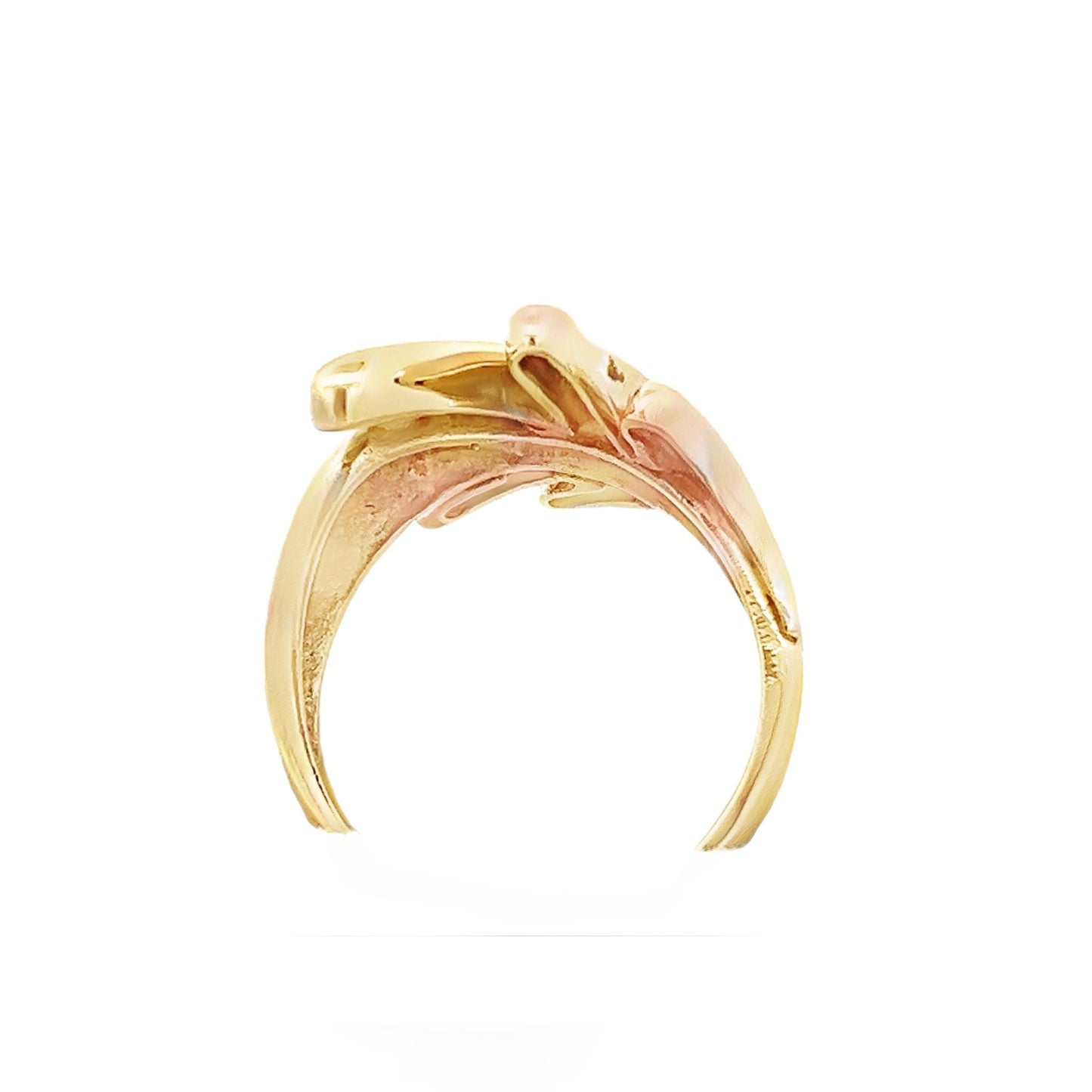 9ct yellow gold vintage ring 08001878 - FJewellery