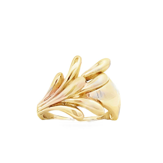 9ct yellow gold vintage ring 08001878 - FJewellery