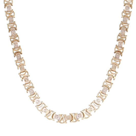 9ct Yellow & White Gold Pre - owned Chain 02032476 - FJewellery