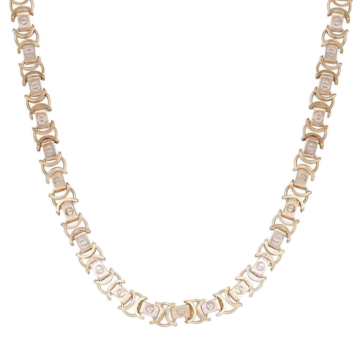 9ct Yellow & White Gold Pre-owned Chain 02032476 - FJewellery