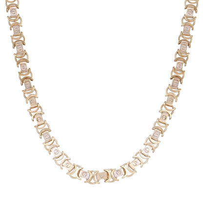 9ct Yellow & White Gold Pre-owned Chain 02032476 - FJewellery