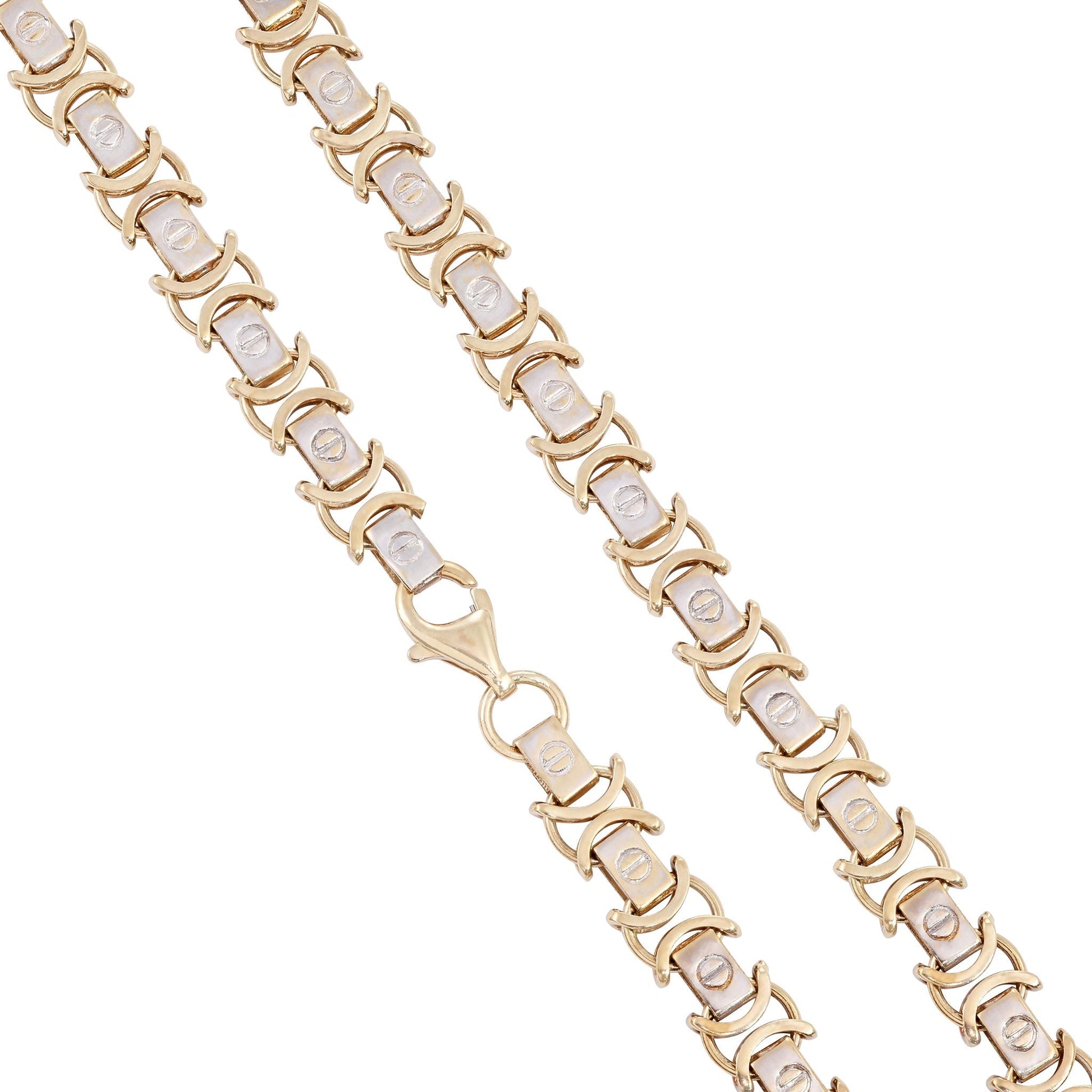 9ct Yellow & White Gold Pre - owned Chain 02032476 - FJewellery