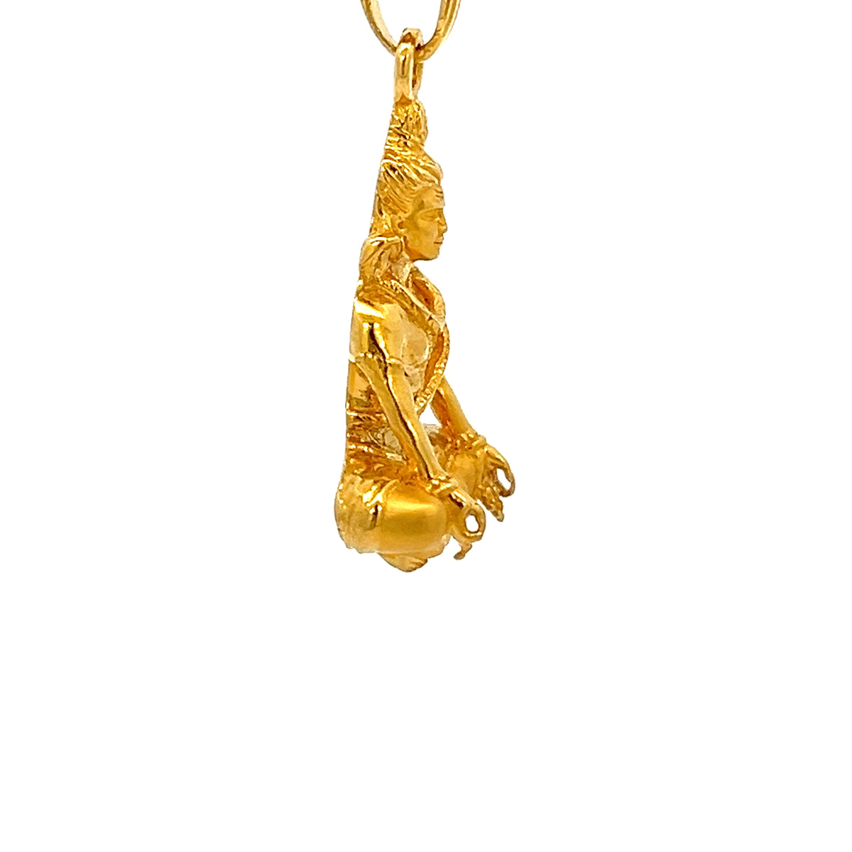 22ct Gold Shiva Pendant with Seated Figure Design