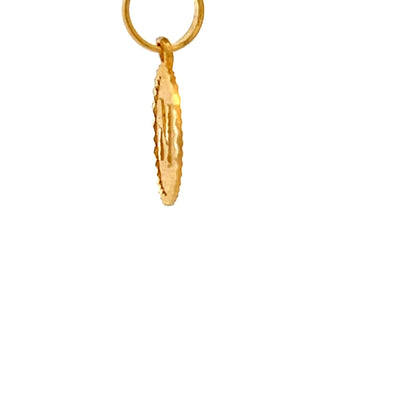22ct Gold Round Initial N Pendant