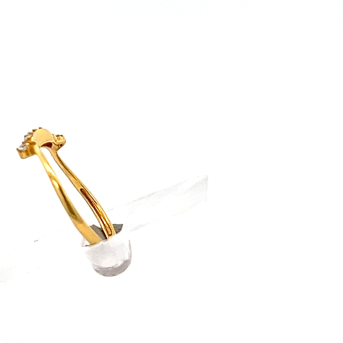 22ct Gold Clear Stone Cluster Ring