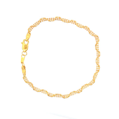 22ct Gold Woven Link Bracelet