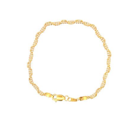 22ct Gold Woven Link Bracelet