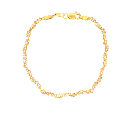 22ct Gold Woven Link Bracelet