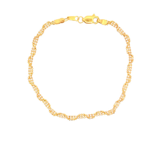22ct Gold Woven Link Bracelet