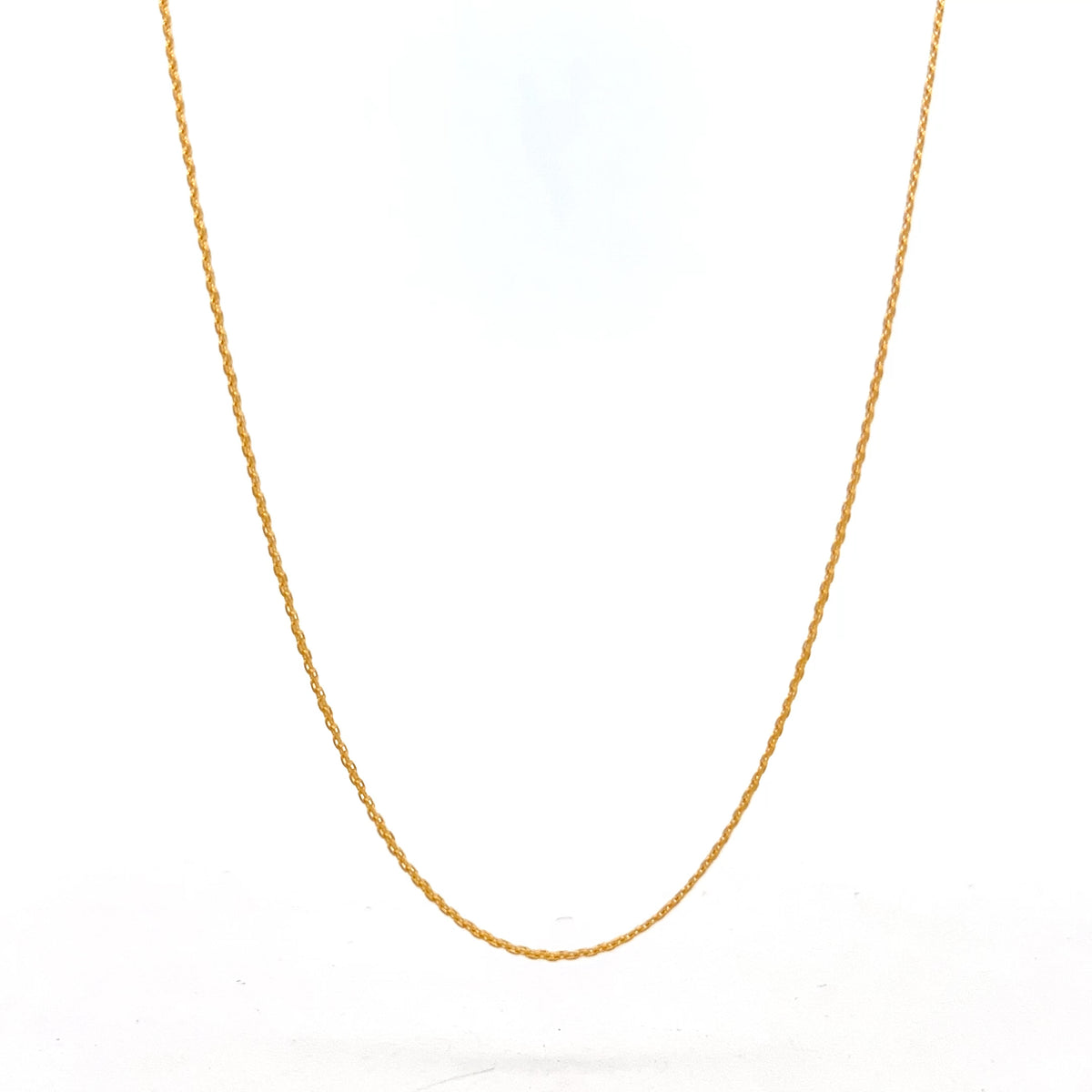 22ct Gold Fine Curb Chain