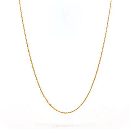 22ct Gold Fine Curb Chain