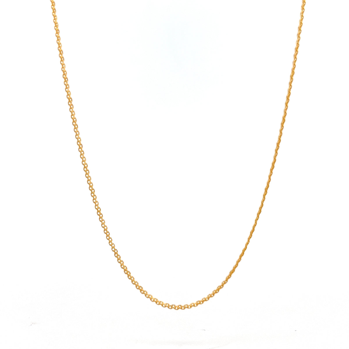 22ct Gold Fine Curb Chain