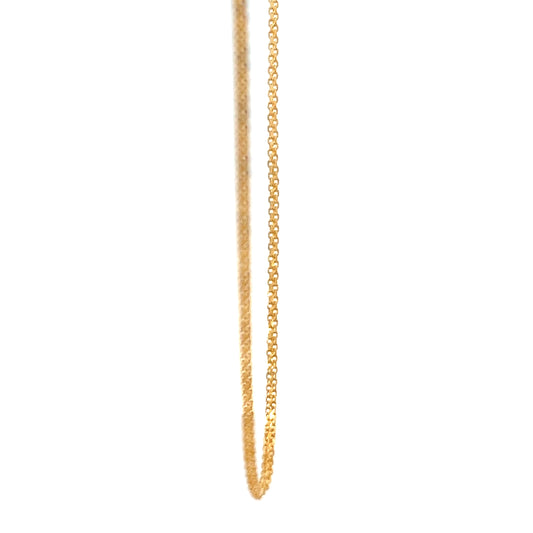 22ct Gold Fine Curb Chain
