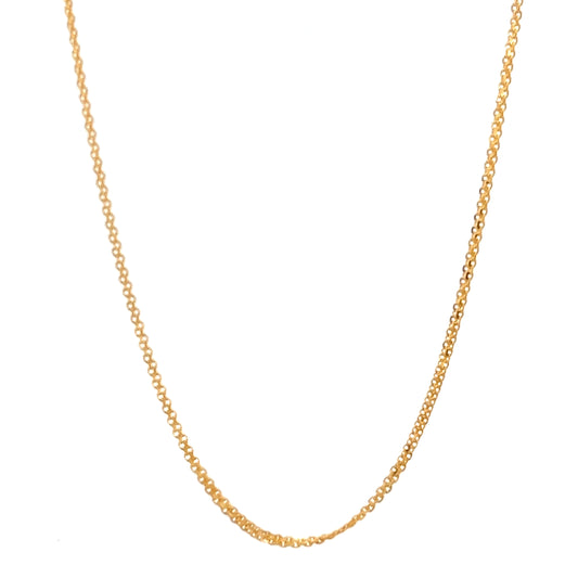 22ct Gold Fine Curb Chain