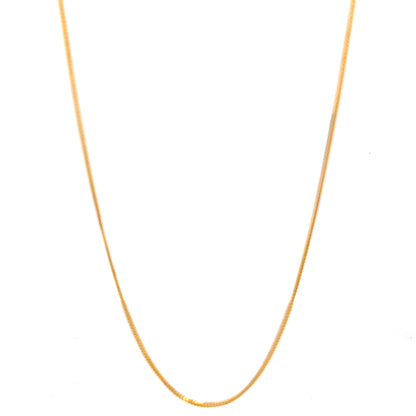 22ct Gold Fine Curb Chain Necklace