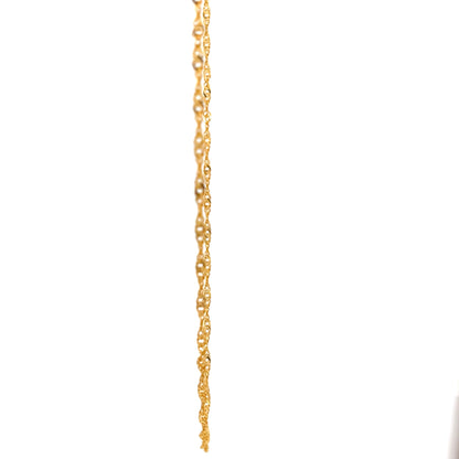 22ct Gold Twisted Link Chain