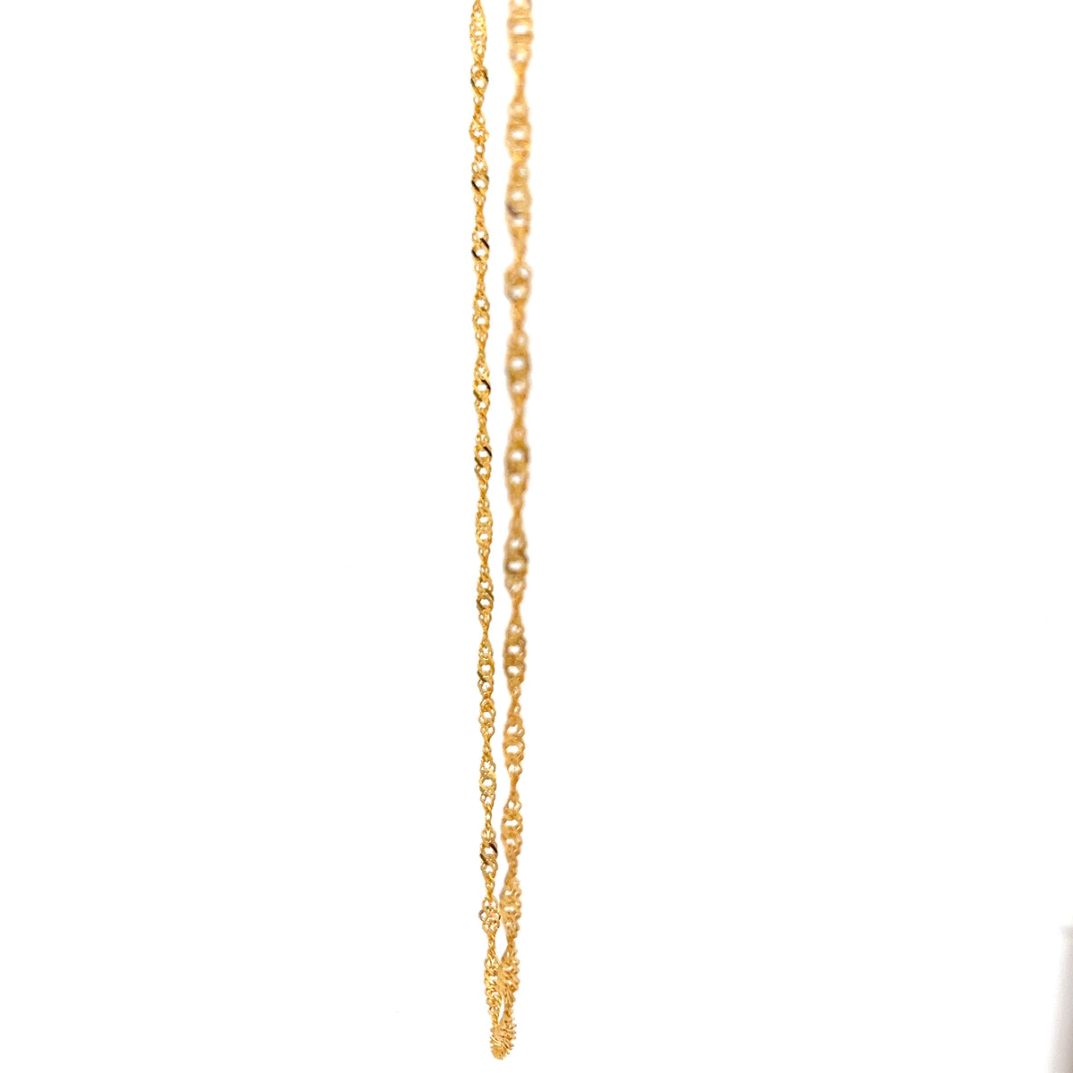 22ct Gold Twisted Link Chain