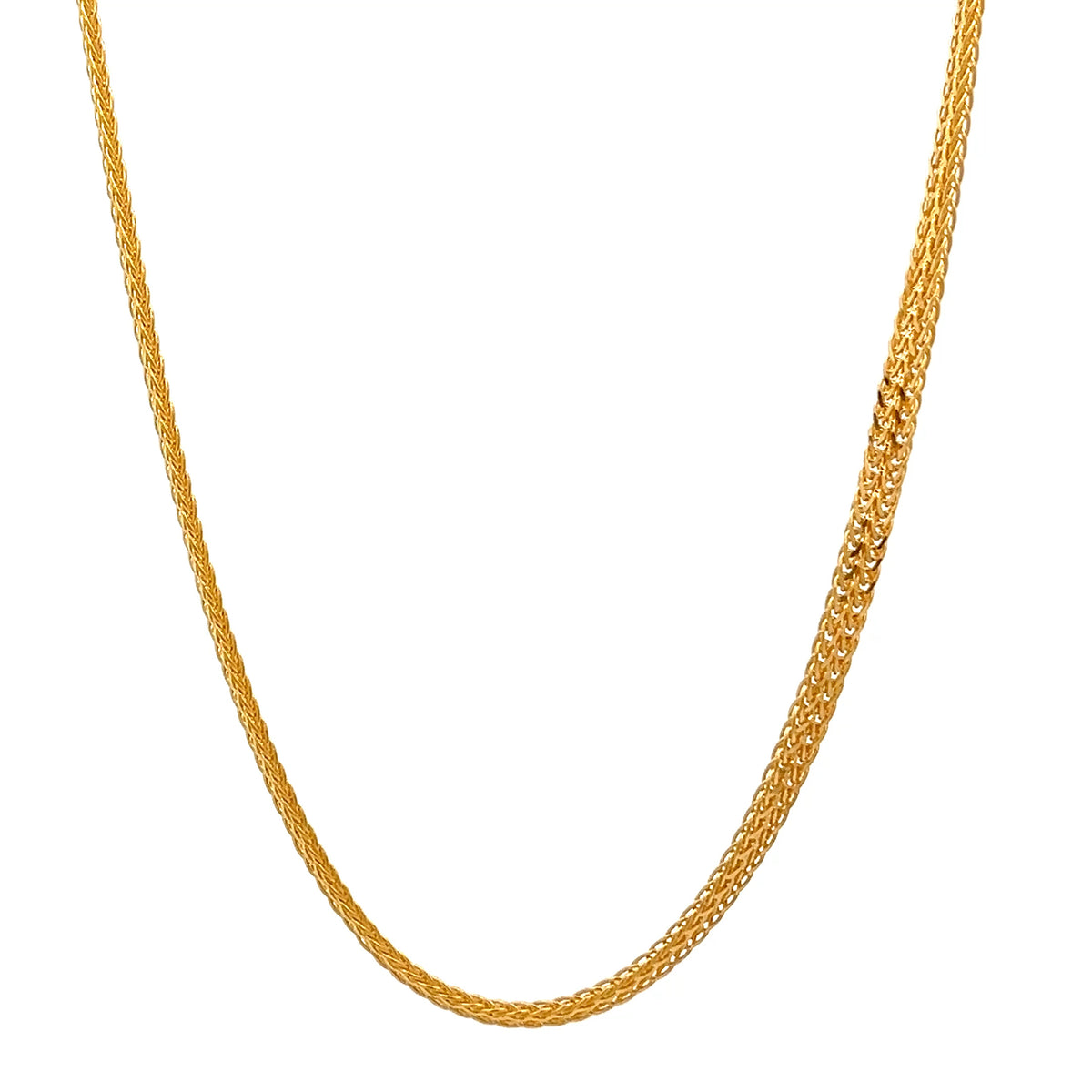 22ct Gold Intricate Woven Pattern Chain