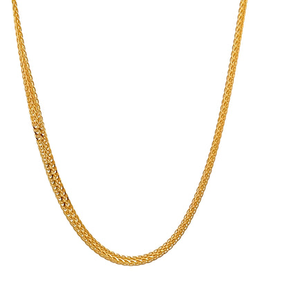 22ct Gold Intricate Woven Pattern Chain
