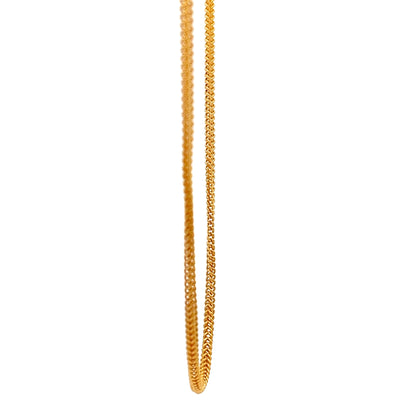 22ct Gold Curb Chain with Twisted Link Design