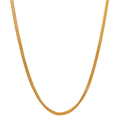 22ct Gold Curb Chain with Twisted Link Design