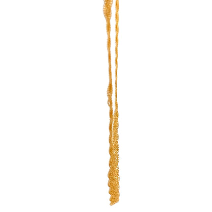 22ct Gold Twisted Rope Texture Necklace