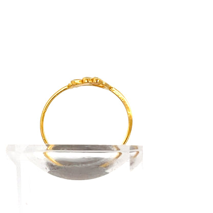 22ct Gold Ring with Bow Detail