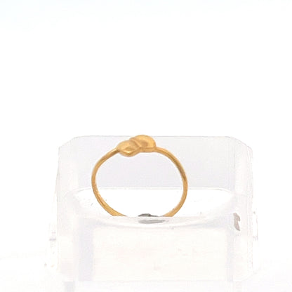 22ct Gold Plain Oval Top Ring