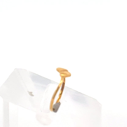 22ct Gold Plain Oval Top Ring