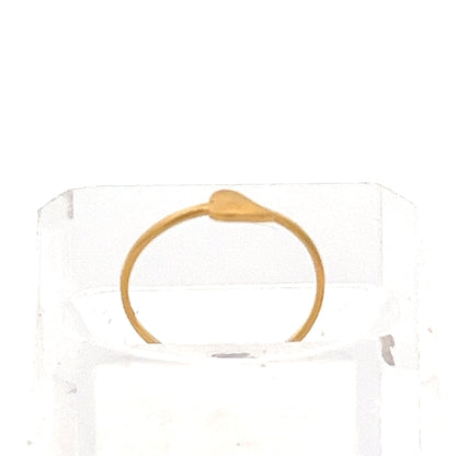 22ct Gold Plain Oval Signet Ring