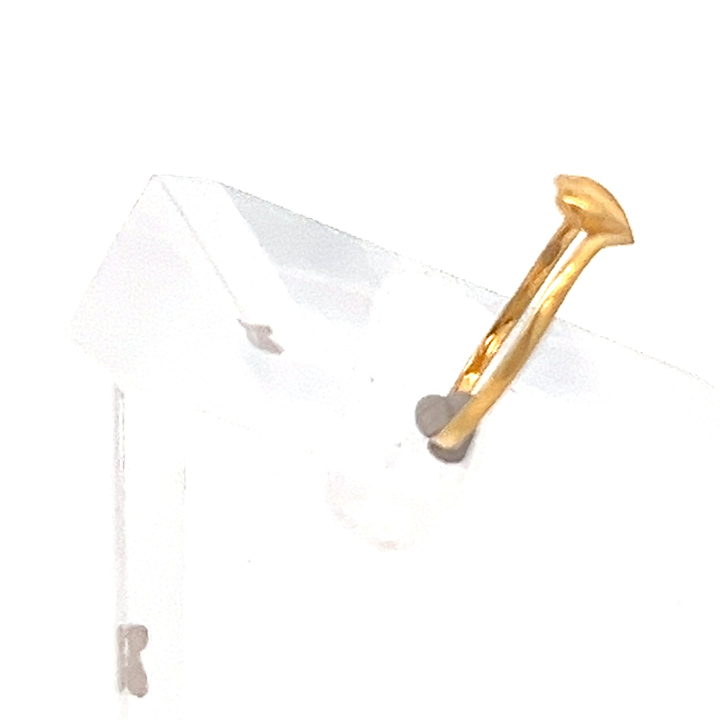 22ct Gold Heart Detail Ring with Slim Polished Band