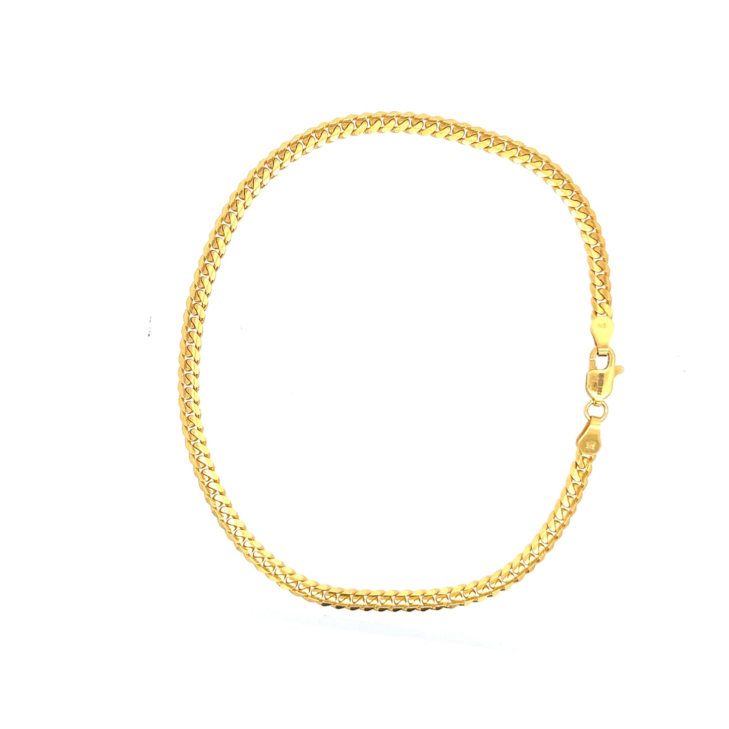 22ct Gold Bracelet with Double Curb Link Chain Design