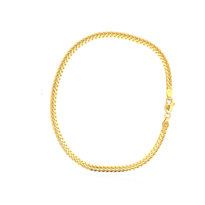 22ct Gold Bracelet with Double Curb Link Chain Design