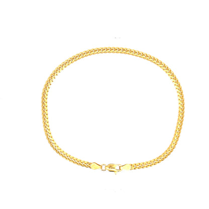22ct Gold Bracelet with Double Curb Link Chain Design
