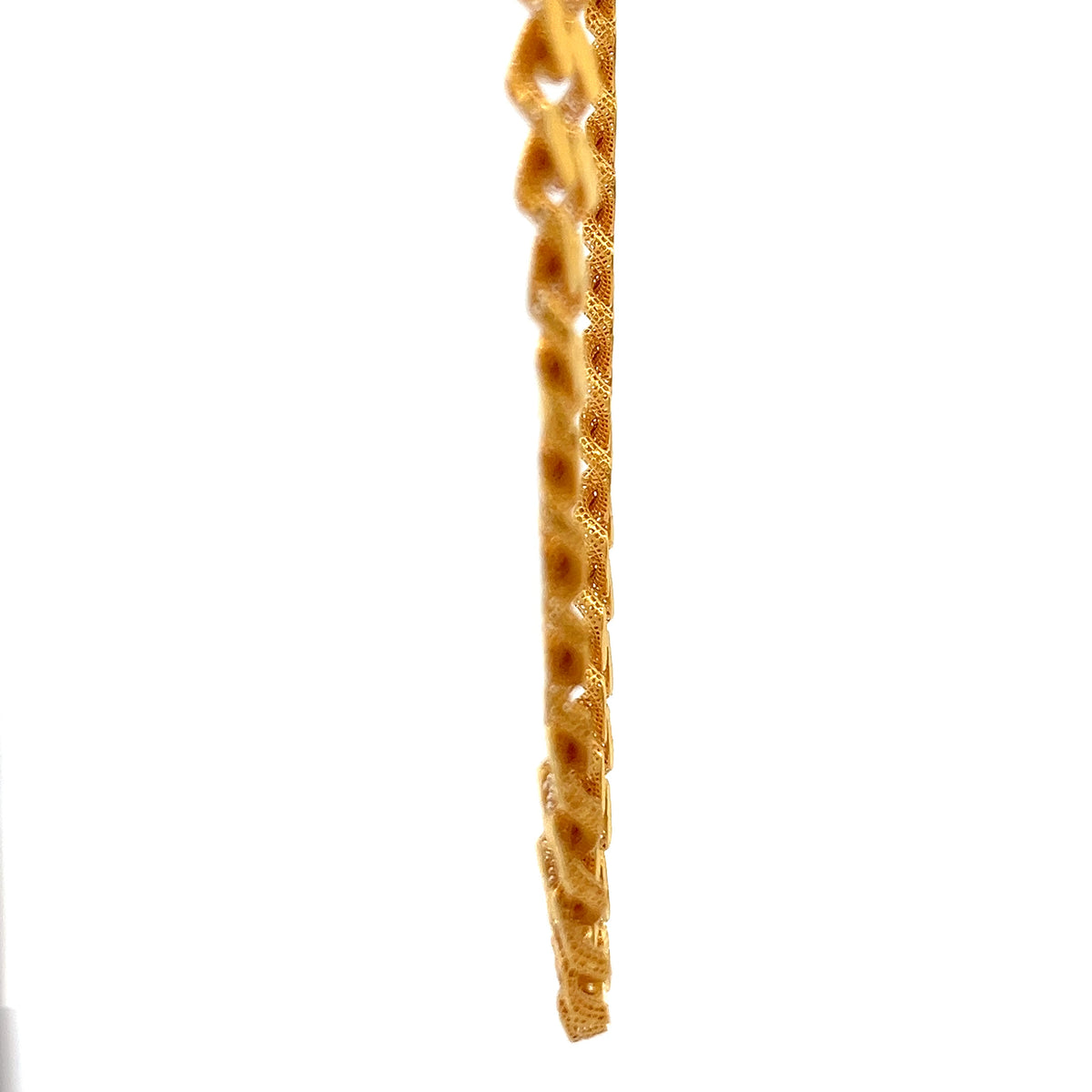 22ct Gold Twisted Oval Link Chain