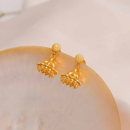 22ct Yellow Gold Jhumka Earrings BF1224-ER6