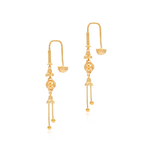 22ct Yellow Gold Drop Earrings BF1224-ER86