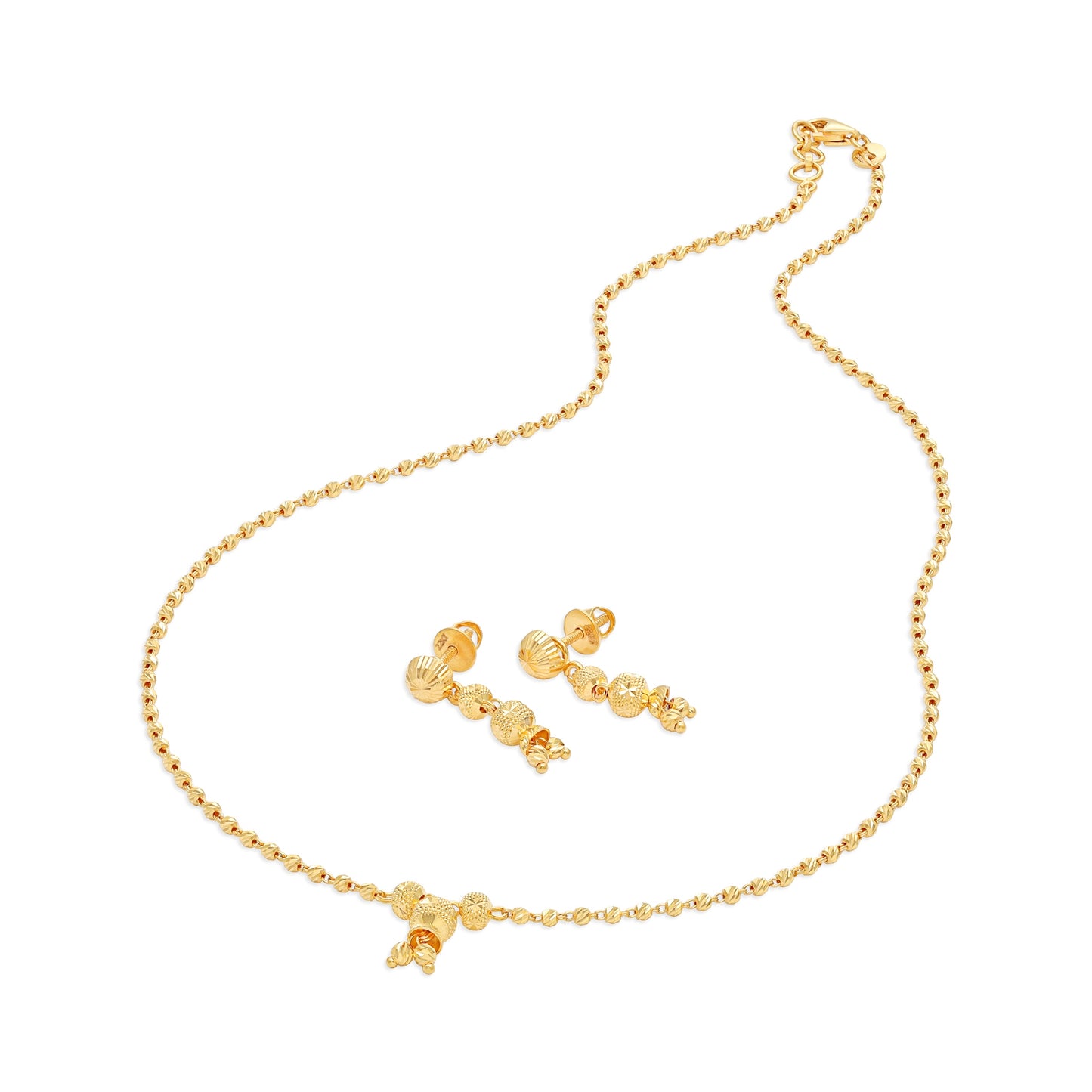 22ct Yellow Gold Dangle Earrings BF1224-NKS16-ER