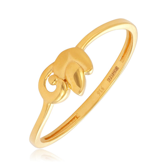 22ct Yellow Gold Rose Swirl Design Ring BF1224-RN126
