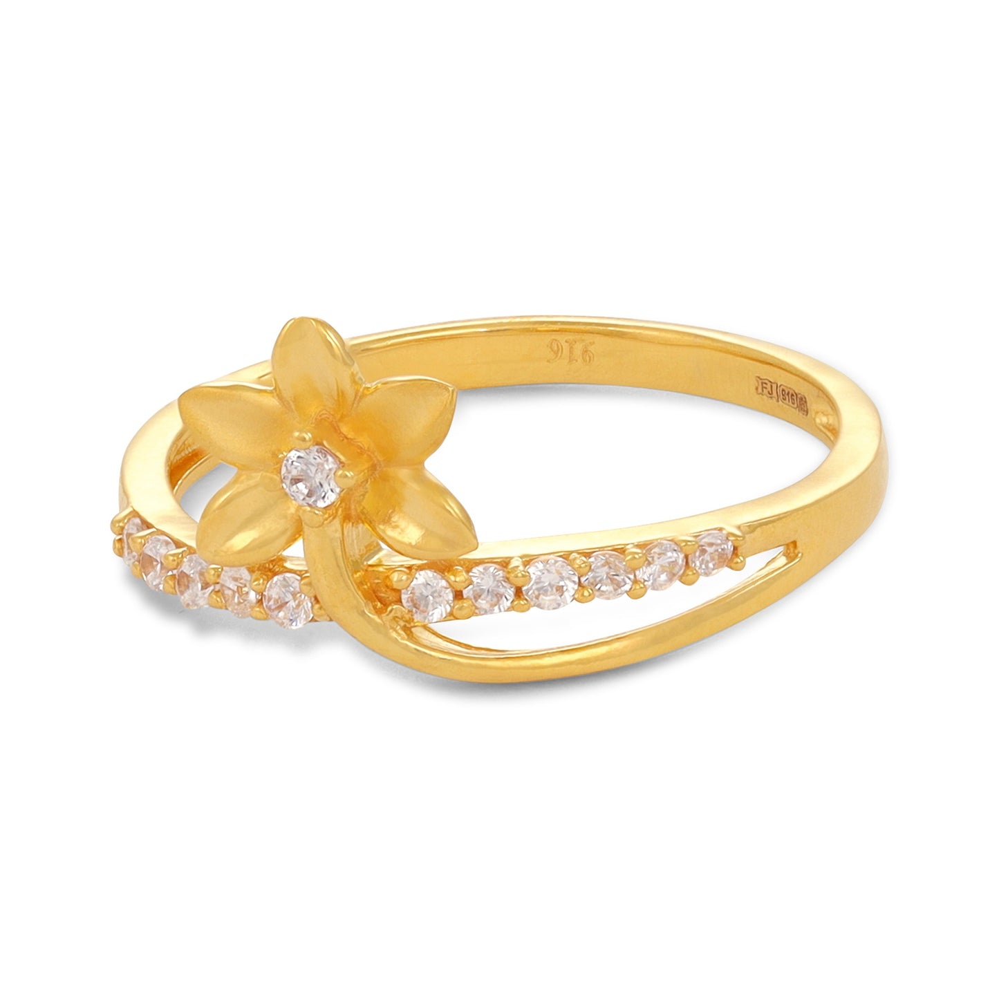 22ct Yellow Gold Flower Ring BF1224-RN139