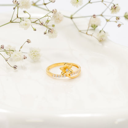 22ct Yellow Gold Flower Ring BF1224-RN139