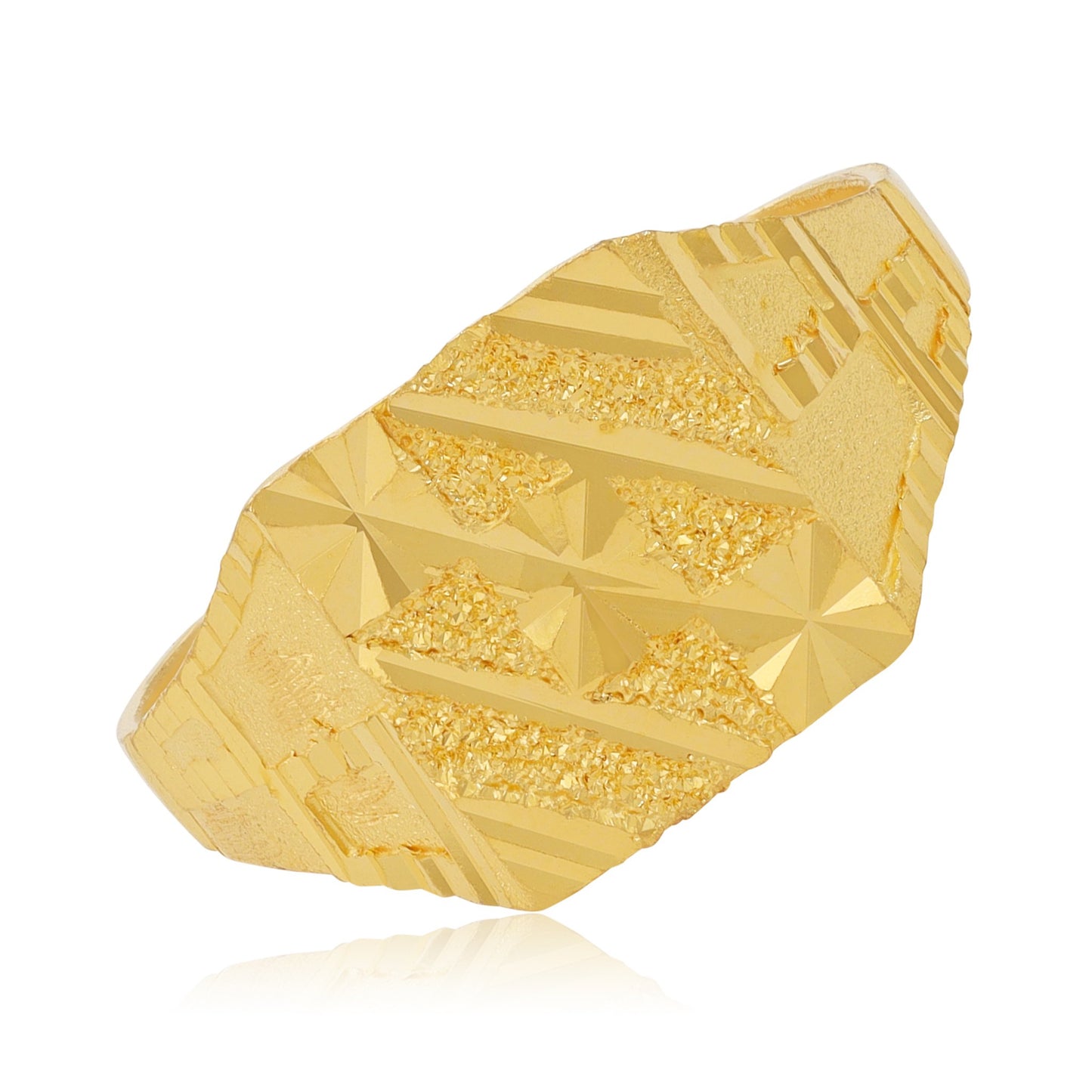 22ct Yellow Gold Geometric Ring BF1224-RN41