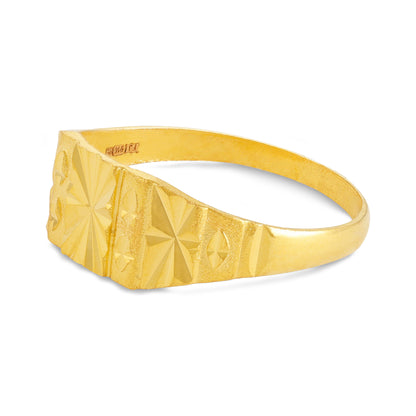 22ct Yellow Gold Geometric Ring BF1224-RN50