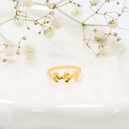 22ct Yellow Gold Small Unique Design Ring BF1224-RN61