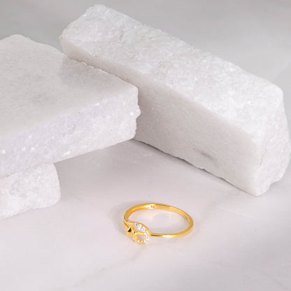 22ct Yellow Gold Swirl Design Ring BF1224-RN71