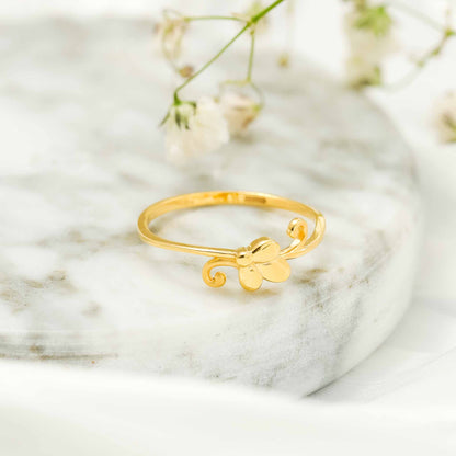 22ct Yellow Gold Small Unique Design Ring BF1224-RN92