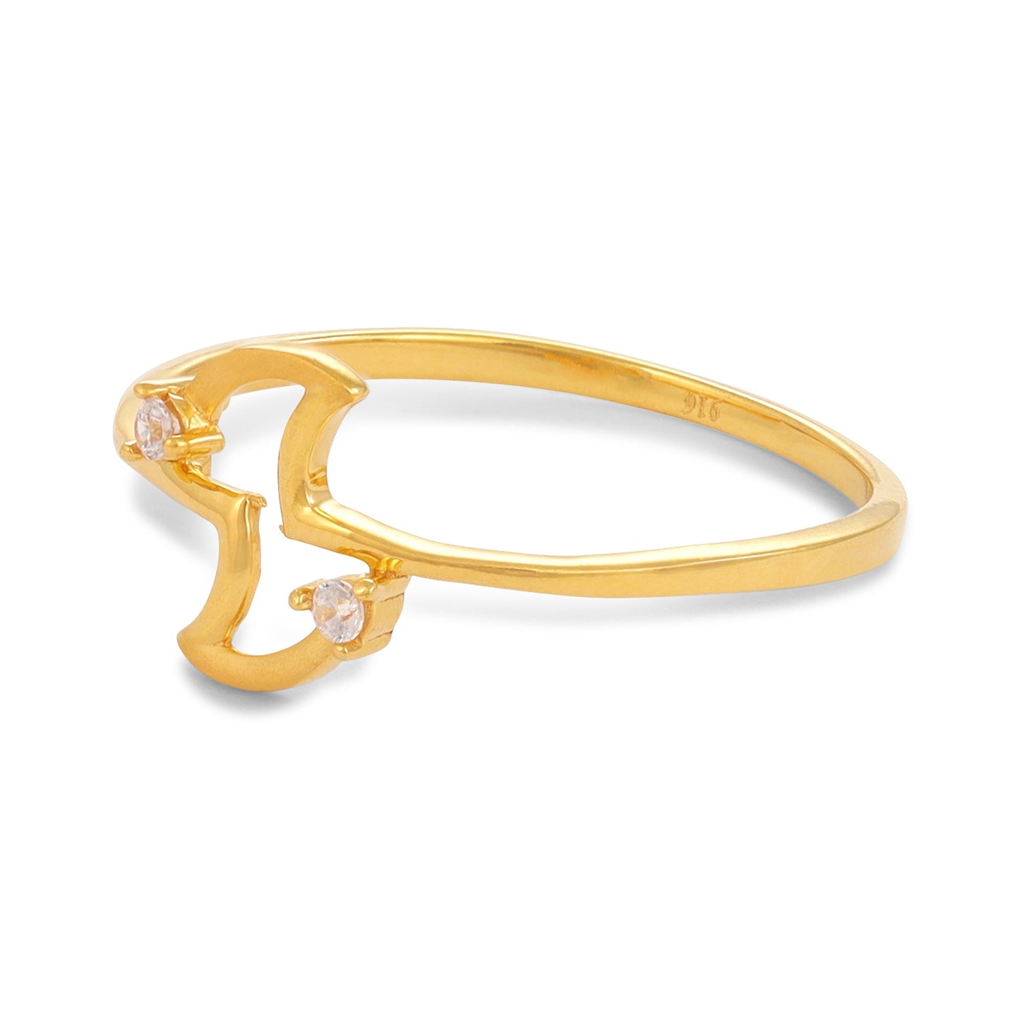 22ct Yellow Gold Small Unique Design Ring BF1224-RN93